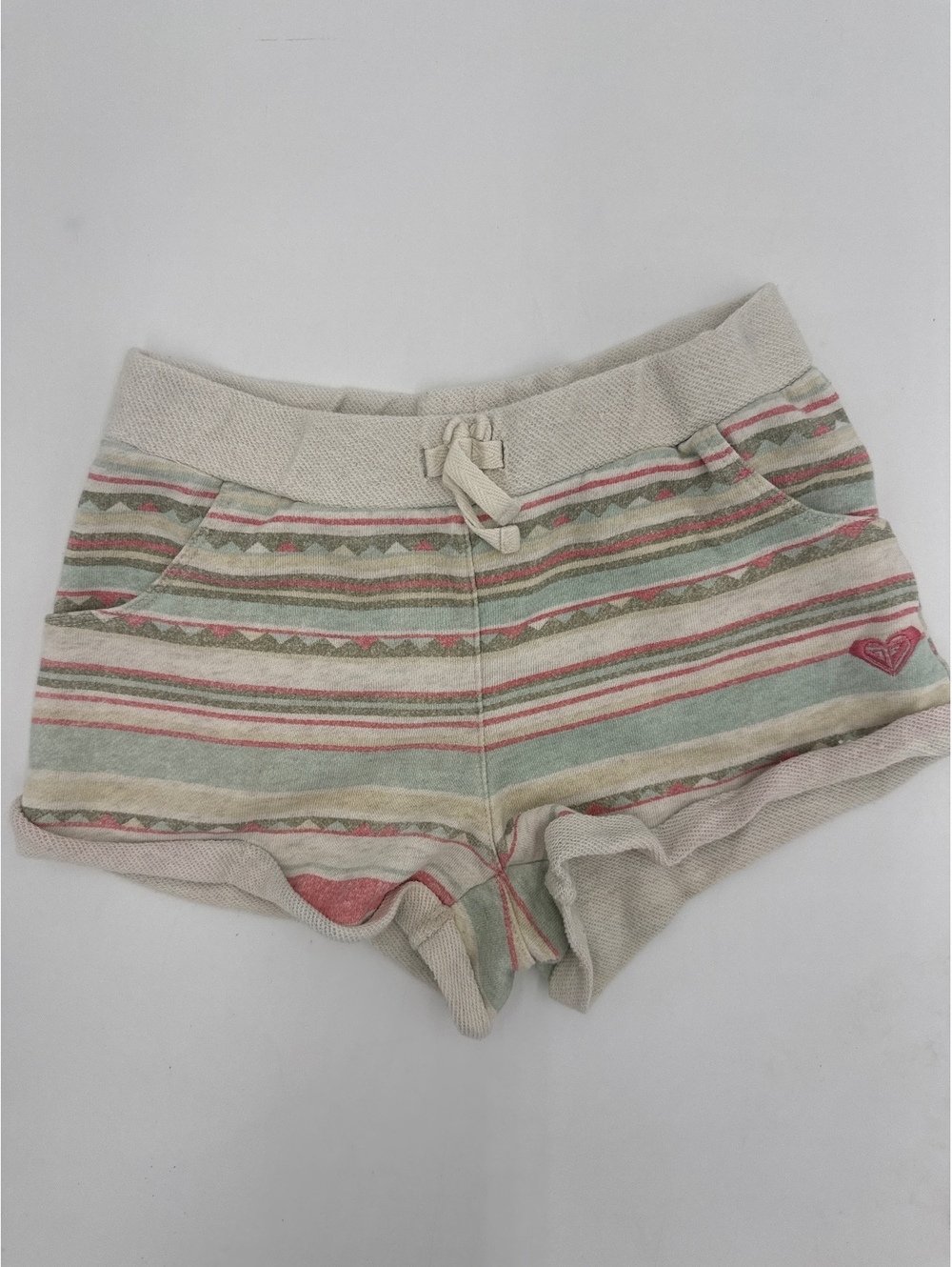 Roxy girls's Striped Casual Shorts Size 8